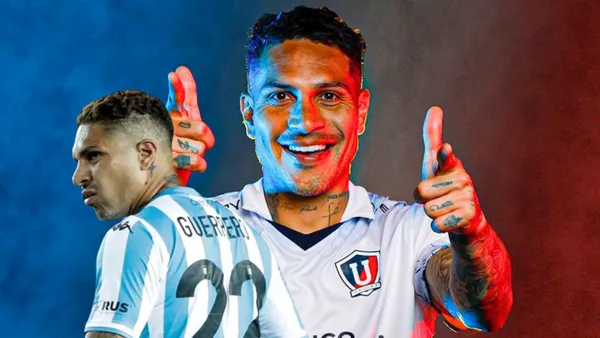 Paolo Guerrero tuvo mejores números en LDU que Racing Club