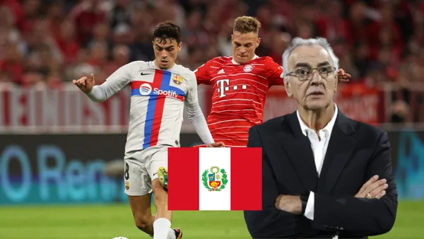 Pedri - Joshua Kimmich - Jorge Fossati (Foto: UEFA Champions League)