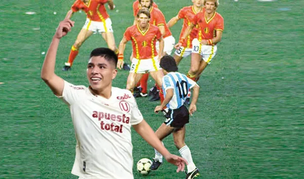 Piero Quispe deslumbró ante Mannucci y foto es comparada con la de Maradona en el Mundial 86.