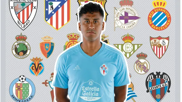 Renato Tapia con la camiseta de Celta Vigo