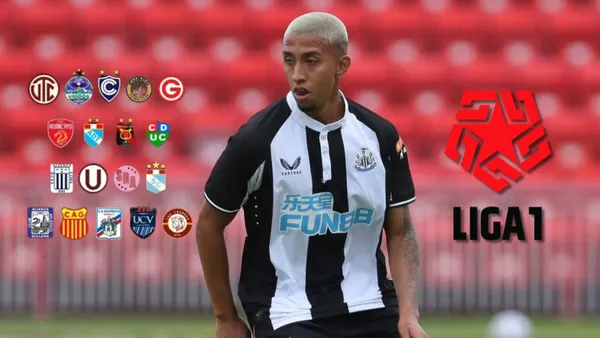 Rodrigo Vilca vistiendo la camiseta del Newcastle United