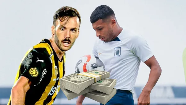 Sebastián Rodríguez en el Peñarol y D' Arrigo en Alianza Lima.