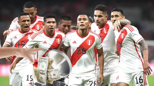 Selección Peruana celebrando gol