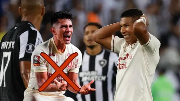 Una postal de la derrota de Universitario ante Botafogo. FOTO: RPP