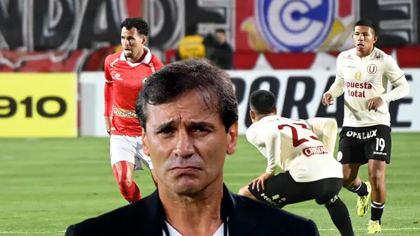 Universitario jugando contra Cienciano y Bustos molesto (Foto: Cienciano)