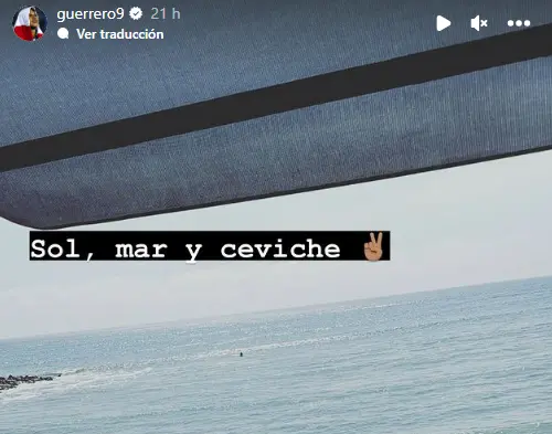 Paolo Guerrero y su historia en Instagram