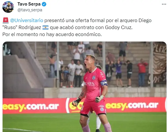 Darío Rodríguez podría llegar a la U