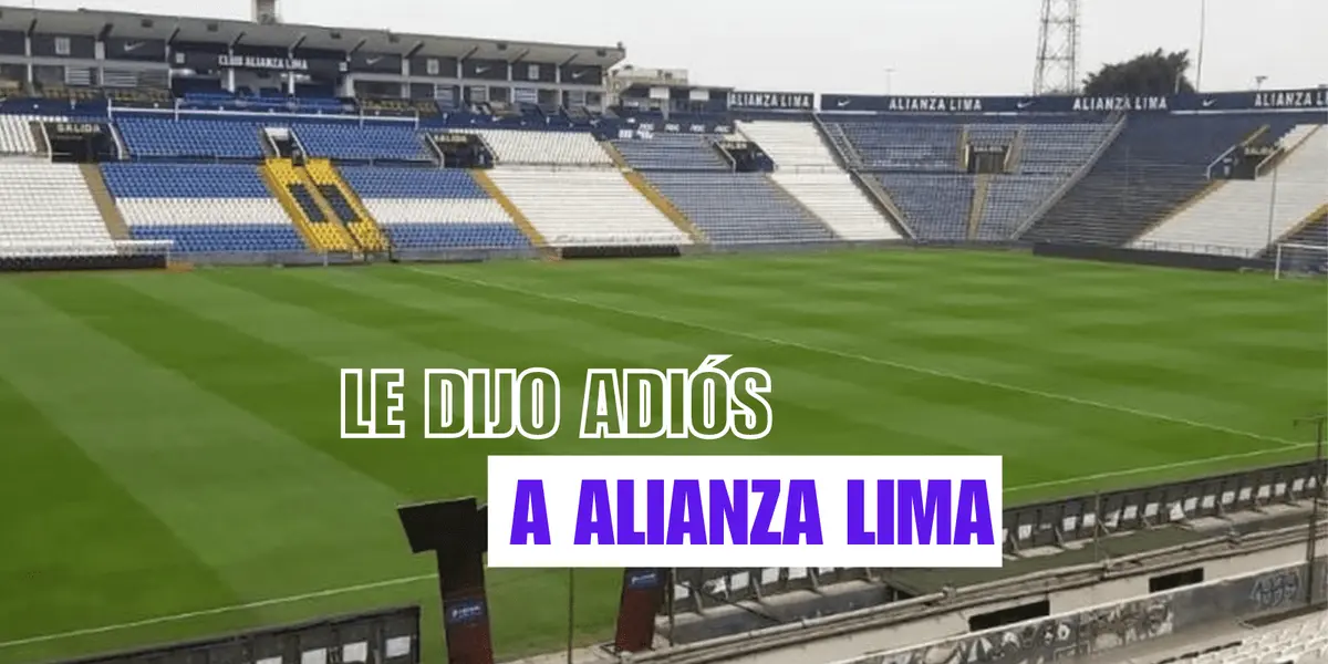 Alianza Lima tuvo un cambio importante que nadie esperaba