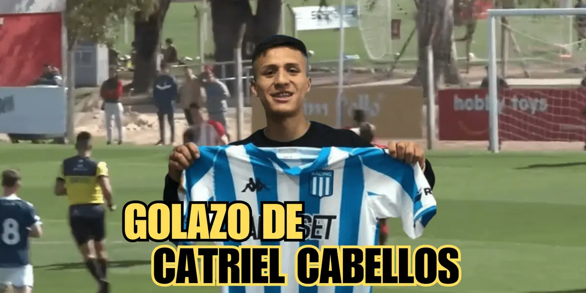 Catriel Cabellos volvió a las reservas y se mandó un golazo con Racing Club