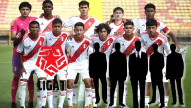El 11 titular de la Selección Peruana Sub-17 posando para las cámaras
