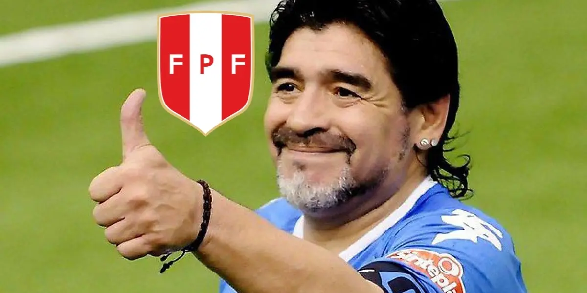 El crack del fútbol mundial, Diego Maradona, regaló un lujo al mejor director técnico de la la Selección Nacional.