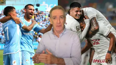 González, Cauteruccio, Concha, Flores y delanter de ellos Eddie Fleischman