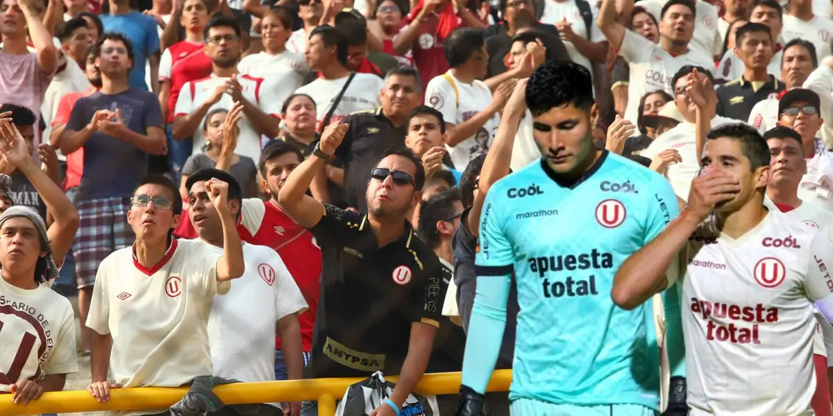 Hinchas de Universitario de Deportes molestos, mientras Diego Romero y Aldo Corzo salen tristes 