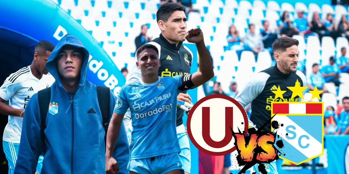 Jugadores de Sporting Cristal en el duelo de hoy vs Alianza Atlético Sullana 