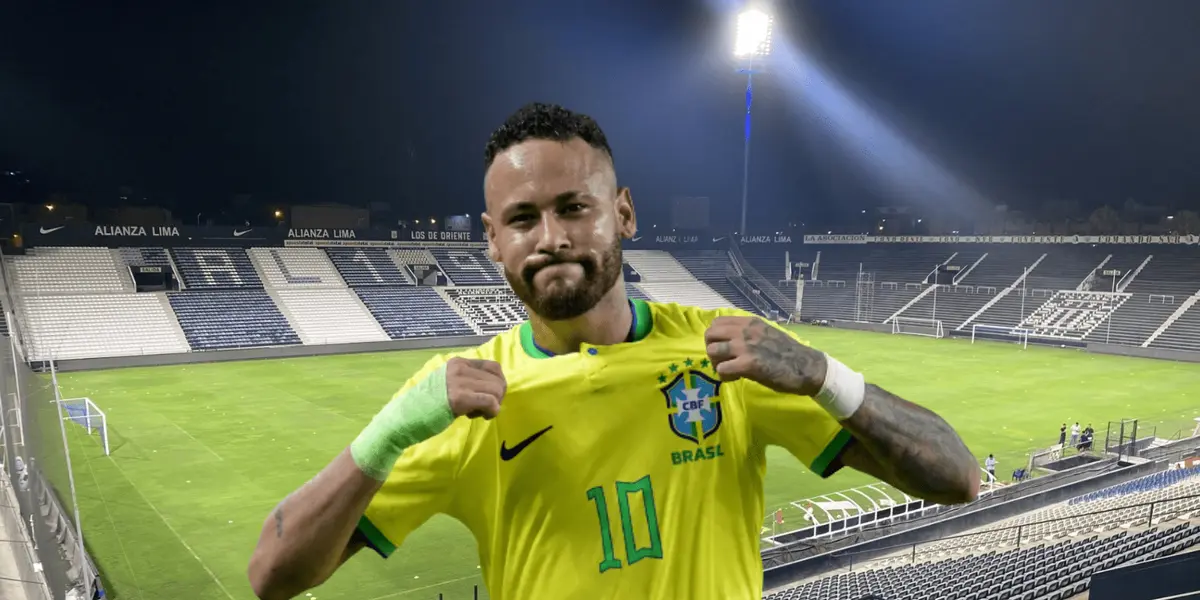 Neymar Junior visitó el estadio de Alianza Lima con la escuadra de Brasil