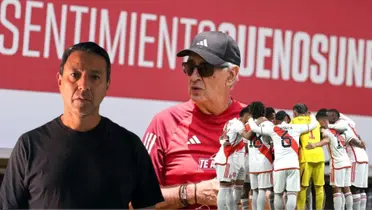 Nolberto Solano, Jorge Fossati y jugadores de la Selección Peruana