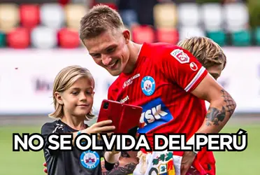 Oliver Sonne no jugó con la Selección Peruana, pero así demuestra su amor por la Bicolor