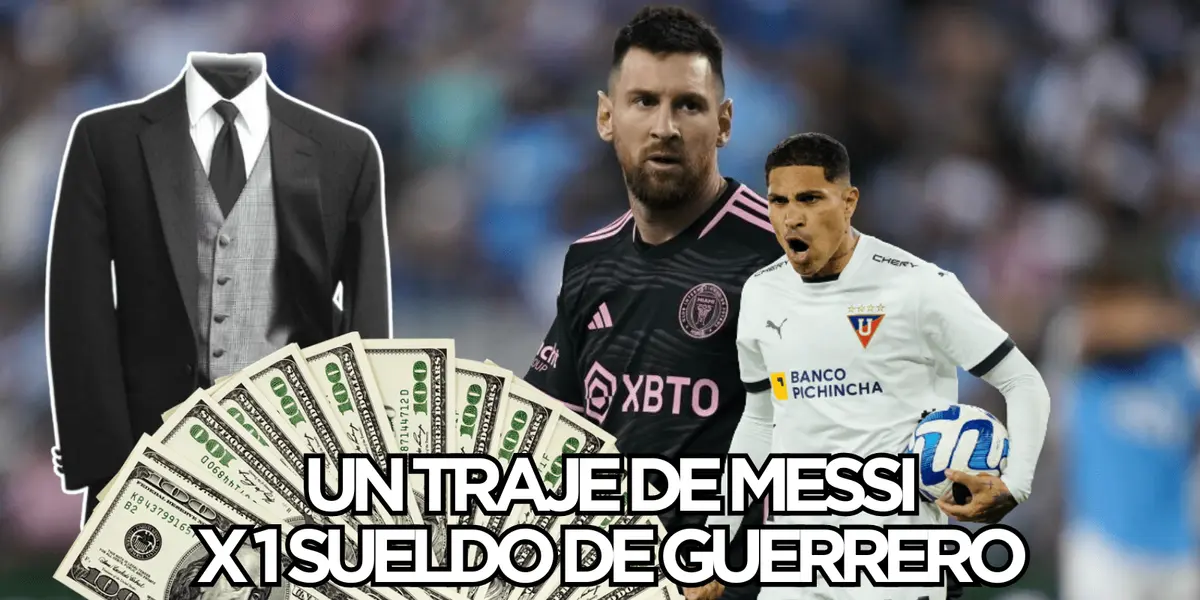 Paolo Guerrero podría cobrar un mes de salario gracias a un terno de Lionel Messi
