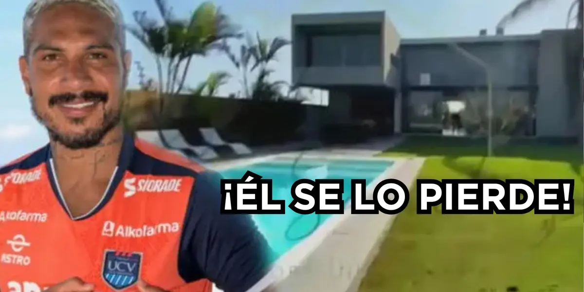 Por decir no a Vallejo, Paolo Guerrero se quedó sin casa en Trujillo. FOTO: El Popular 