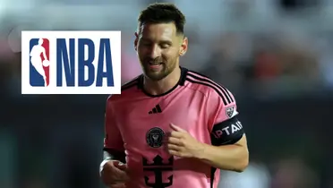 Lionel Messi con la camiseta rosa del Inter Miami en 2024.