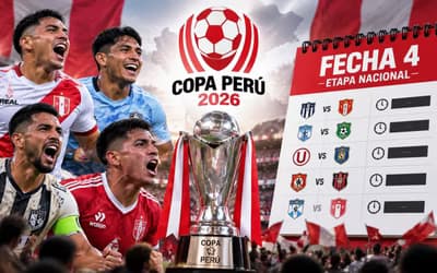 Copa Perú 2026: programación y horarios de la fecha 4 de la Etapa Nacional