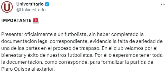 El mensaje de la U a Pumas 