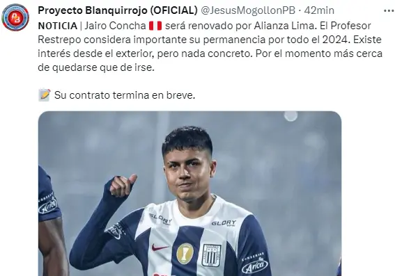 Restrepo quiere quedarse con Jairo Concha