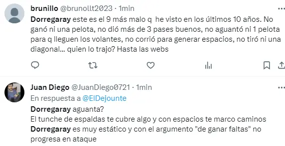 Dorregaray el menos querido en la U