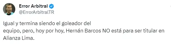Alianza Lima no puede seguir con Barcos de Titular
