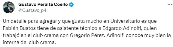 Fabián Bustos y la razón por la que lo eligieron