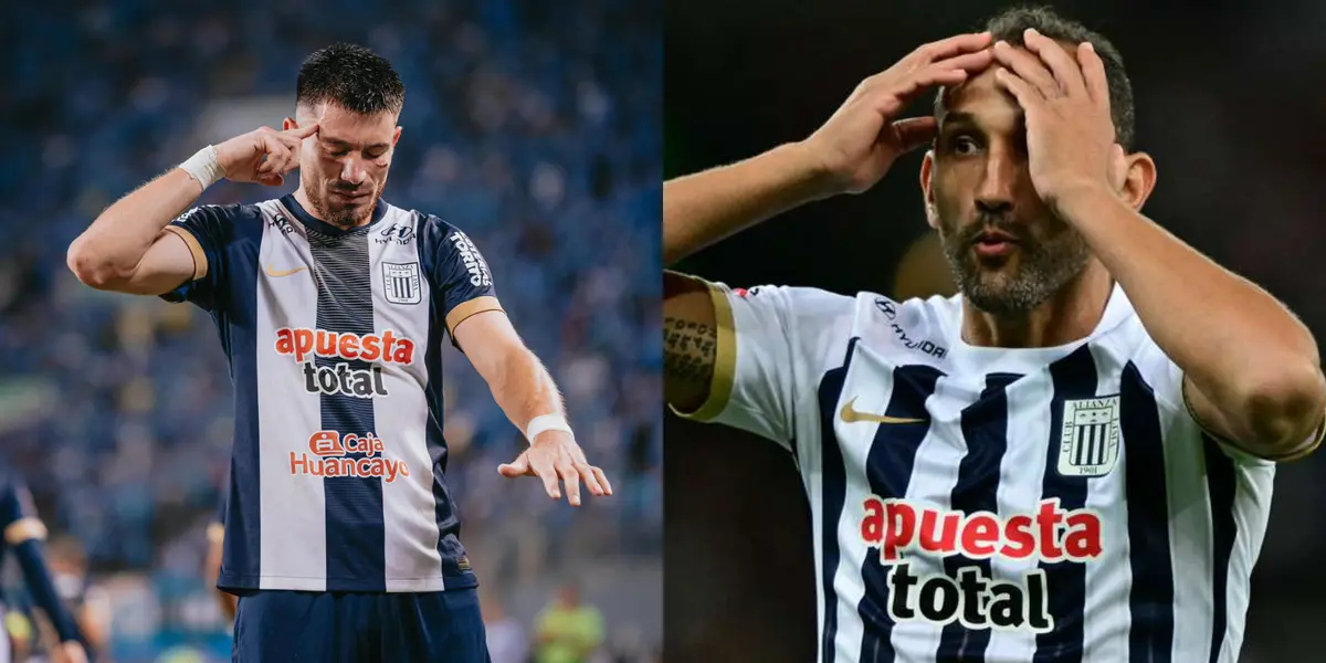 Alan Cantero y Hernán Barcos (Foto: Alianza Lima)