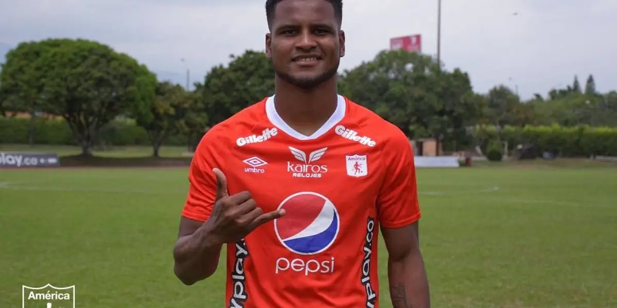 Aldair Rodríguez tuvo un debut discreto con América de Cali en el fútbol colombiano