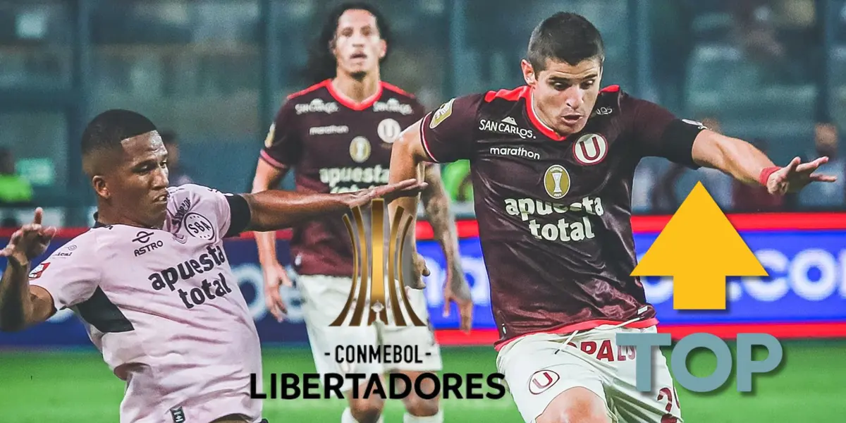 Aldo Corzo y Juan Morales disputando una acción de juego en el duelo Boys vs U