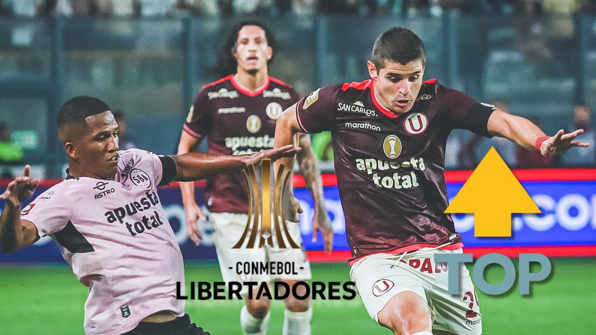 Aldo Corzo y Juan Morales disputando una acción de juego en el duelo Boys vs U