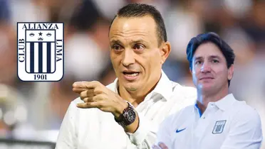 Alejando Restrepo señalado y Bruno Marioni posando para la cámara