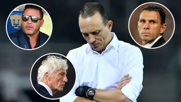 Alejandro Restrepo, Antonio Mohamed, Gustavo Poyet y José Pékerman (Foto: Getty Image)