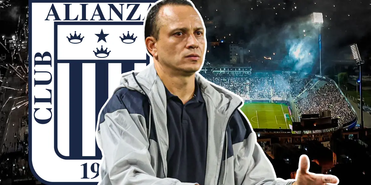 Alejandro Restrepo como DT de Alianza Lima (Foto: Composición El Futbolero)