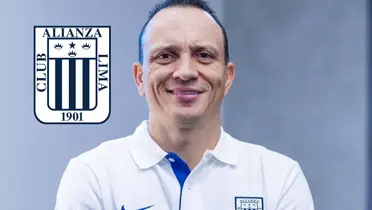 Alejandro Restrepo feliz (Foto: Alianza Lima)