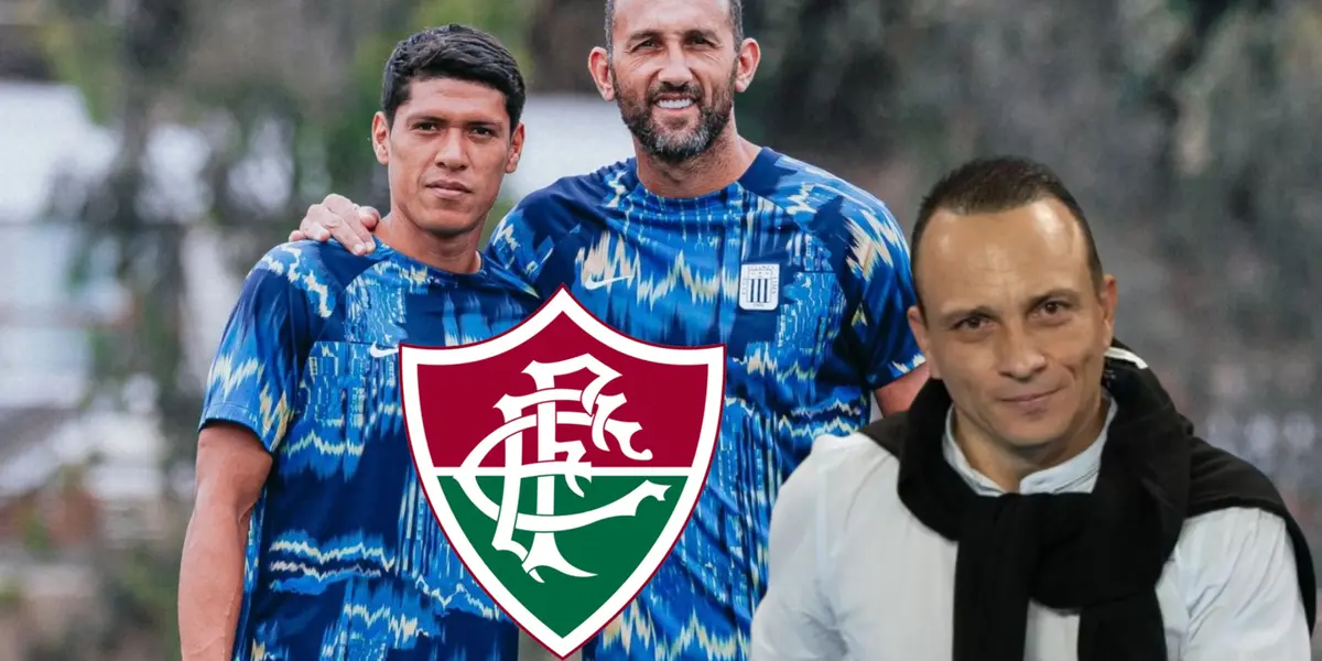 Alejandro Restrepo feliz, mientras Jesús Castillo y Hernán Barcos sonríen 