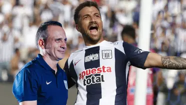 Alejandro Restrepo feliz y Gabriel Costa gritando gol 