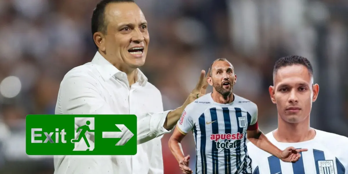 Alejandro Restrepo, Hernán Barcos y Renzo Garcés representando a Alianza Lima
