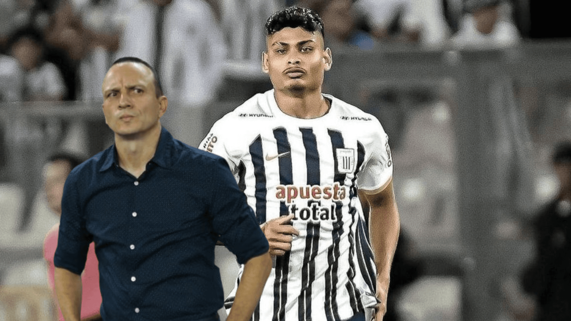 Alejandro Restrepo molesto y Jeriel De Santis corriendo