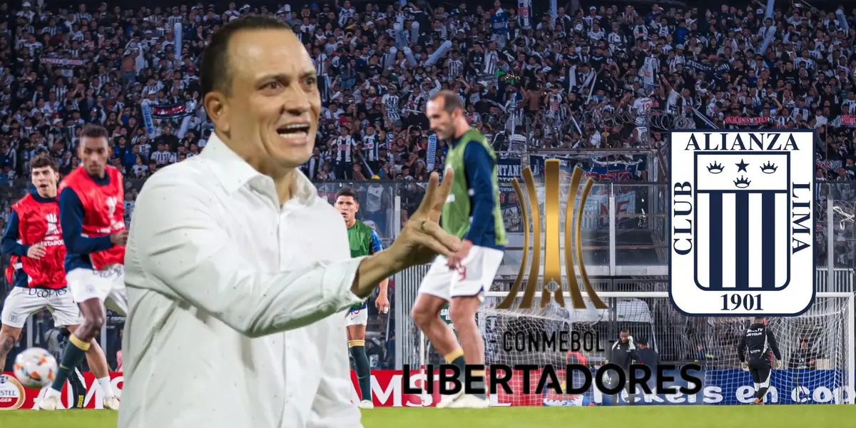 Alejandro Restrepo observando el calentamiento de Alianza Lima ayer en Santiago de Chile