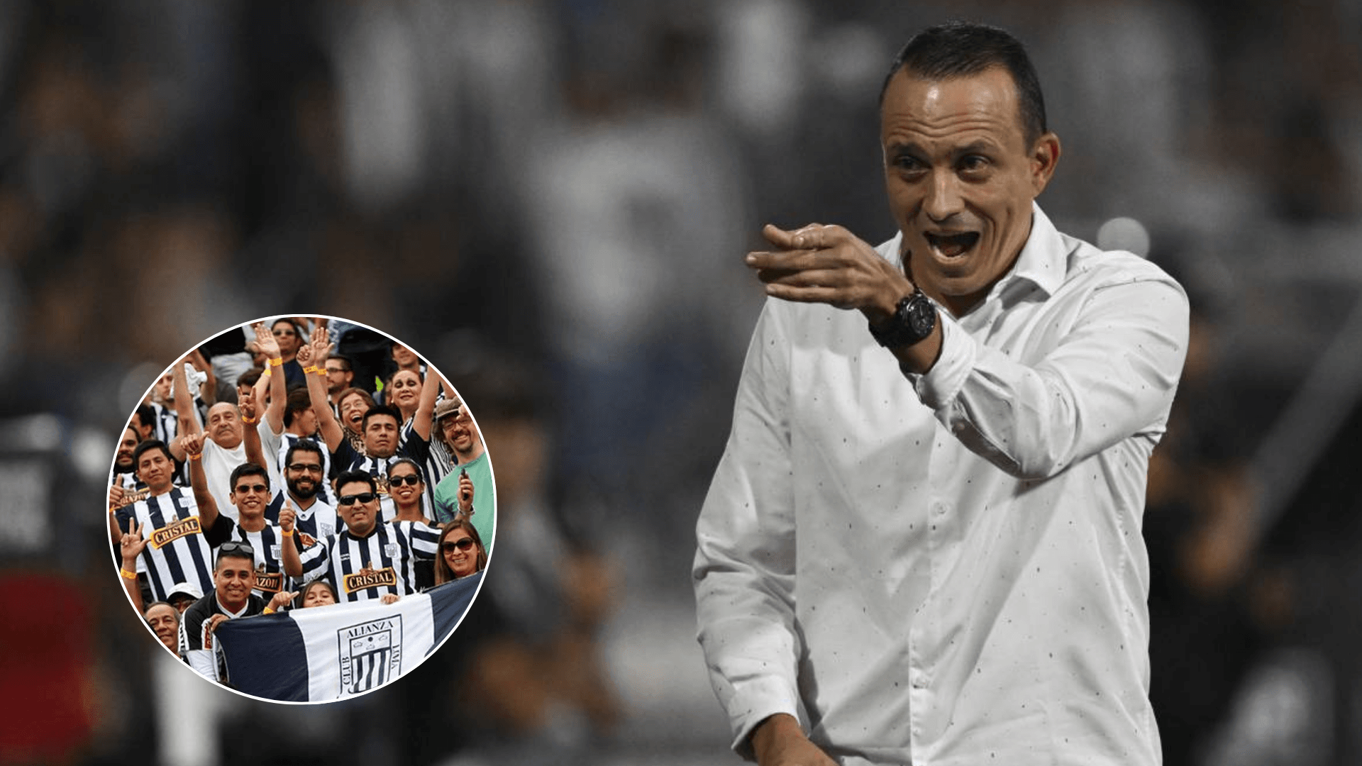 Alejandro Restrepo señalando con el dedo