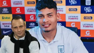 Alejandro Restrepo sonriente al igual que Jeriel De Santis