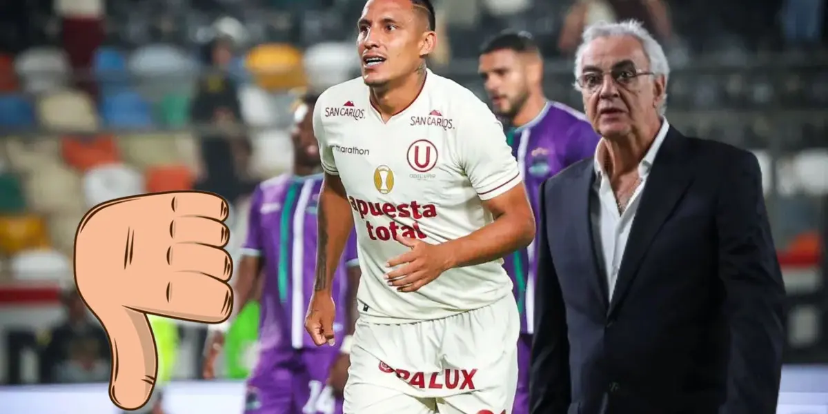 Álex Valera celebrando uno de sus goles el día de hoy al lado de Jorge Fossati