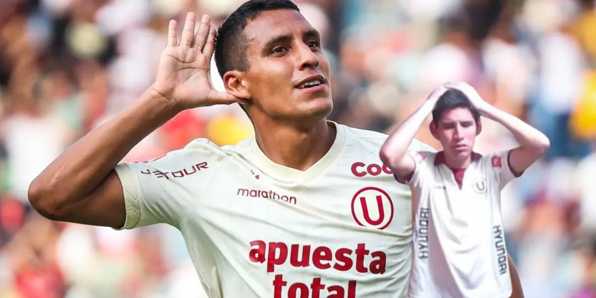 Alex Valera con la camiseta de Universitario de Deportes.