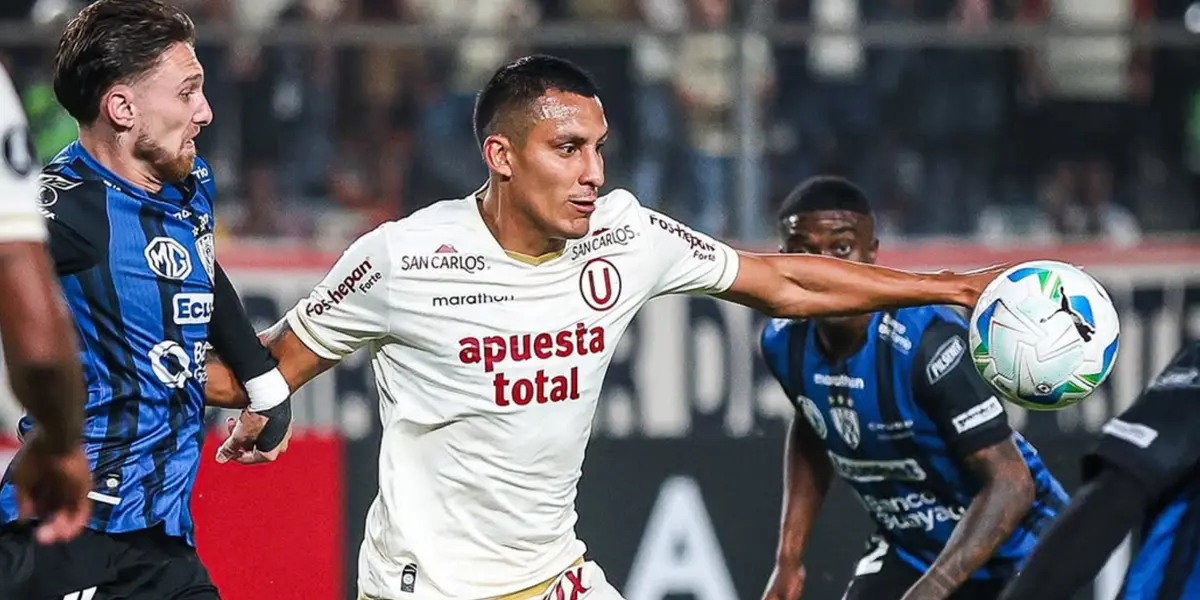 Álex Valera vs. Independiente del Valle (Foto: Universitario).