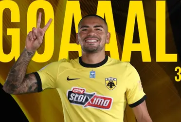 Alexander Callens anotó en la victoria contra Atromitos