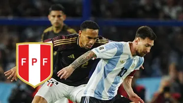 Alexander Callens - Lionel Messi (Foto: Conmebol)